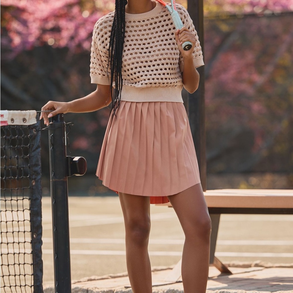 Varley Cream Knit Sweater